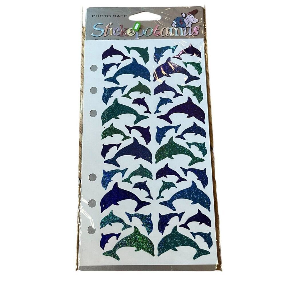 Stickopotamus Dolphins Prisma Sealed Vintage Stickers RARE HTF Binder Ready